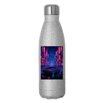 RockyZoo22 - Glitter Thermal Bottle 500 ml - silver glitter - Right