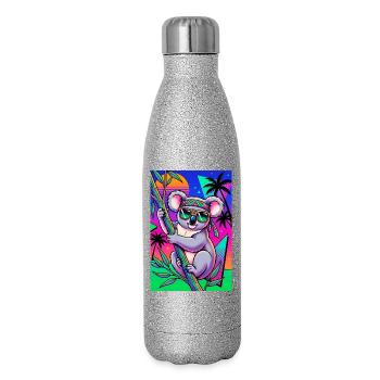 Koala - Glitter Thermal Bottle 500 ml - silver glitter - Right