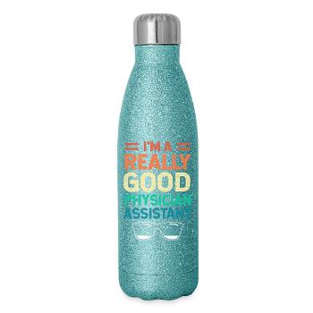MFA PA Physician Assistant Nursing Physician Assistant - Glitter Thermal Bottle 500 ml - blue glitter - Right