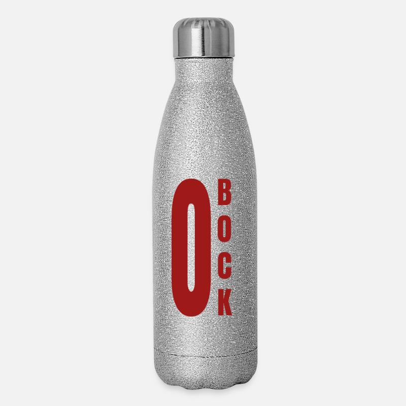 Zéro dollar, 0 dollar, pas de désir, motivation - Gourde isotherme pailletée 500 ml - paillettes argentées