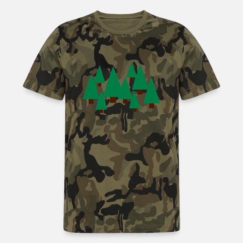 Wald - Männer Camo T-Shirt - Grün camouflage
