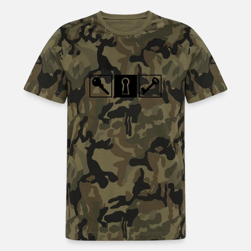 Key lock - Men's Camo T-Shirt - camouflage