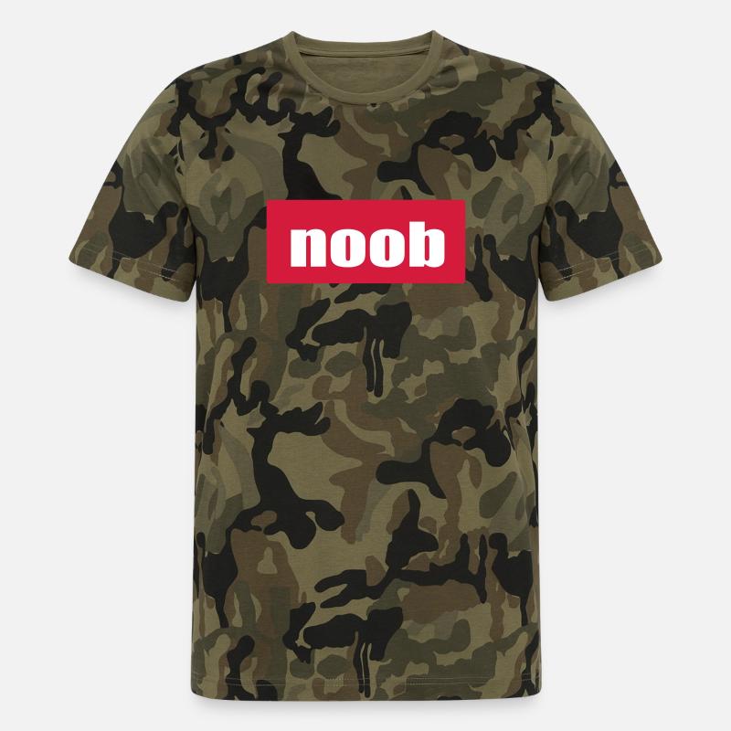 noob Neuling Anfänger - Männer Camo T-Shirt - Grün camouflage