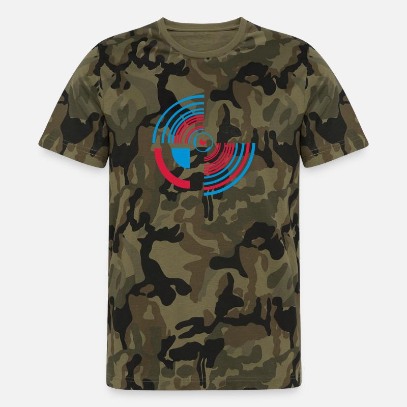 circle - Männer Camo T-Shirt - Grün camouflage