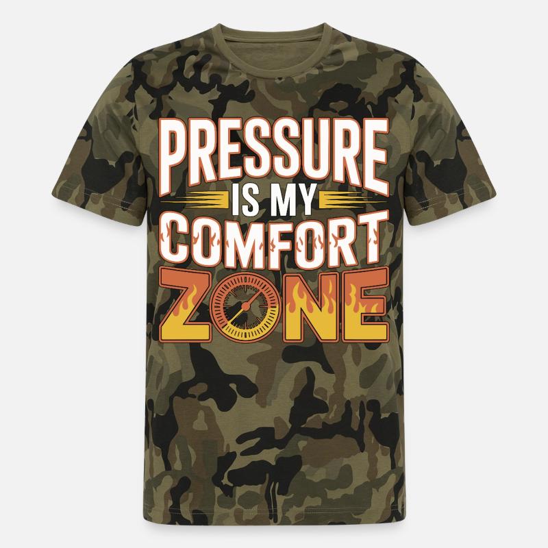 Fire Engineer Pressure Is My Comfort Pump Operator - Männer Camo T-Shirt - Grün camouflage