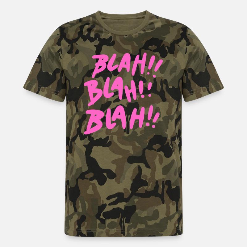 Blah Blah Blah Pink - Men's Camo T-Shirt - camouflage