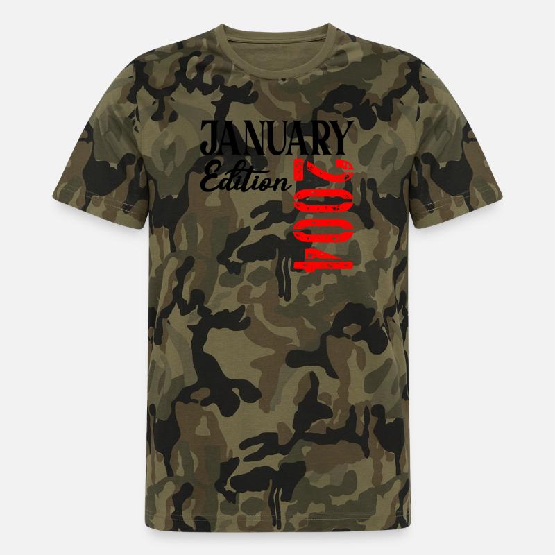 23 år gammel, 23-årsdag JANUAR 2014 - Camo T-skjorte for menn - kamoflasje