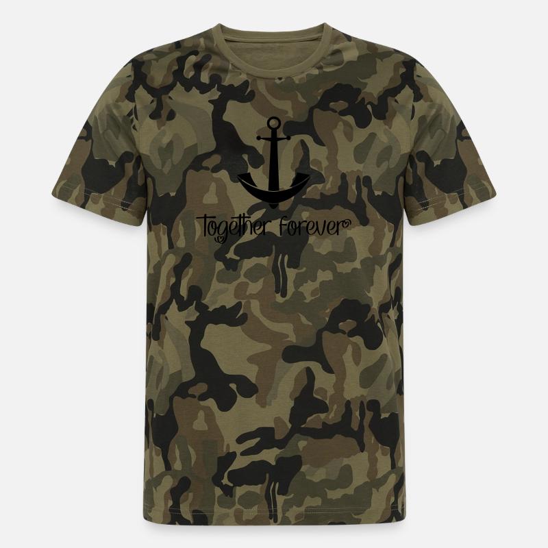 Together Forever - Männer Camo T-Shirt - Grün camouflage