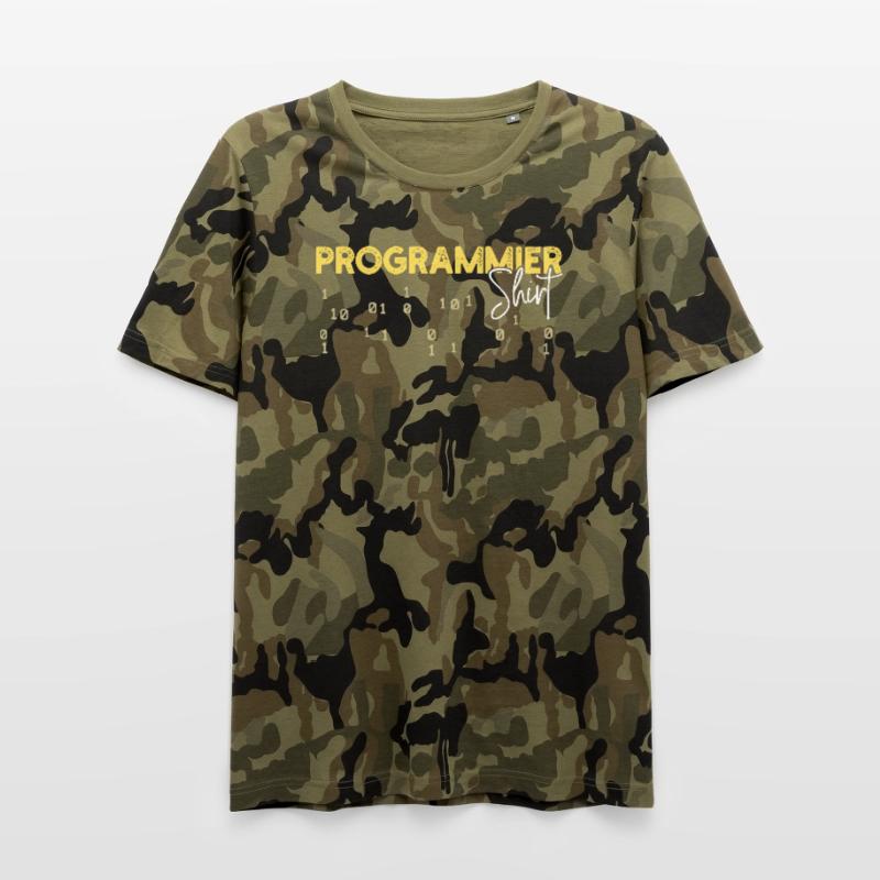 Developer Statement Coden Scripting Web Developer Men's Camo T-Shirt