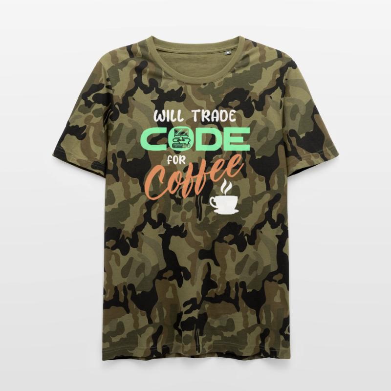 Programmer Developer Code Statement Computer Men's Camo T-Shirt