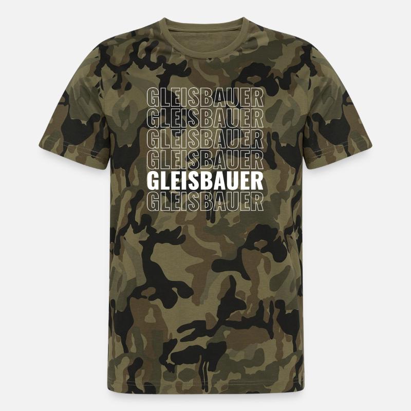 Constructeurs de pistes – Conception affirmée pour les professionnels du bâtiment - T-Shirt Camo Homme - camouflage