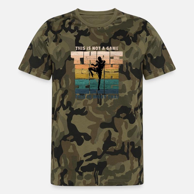 Boxe thaïlandaise, Boxe thaïlandaise, Boxe thaïlandaise - T-Shirt Camo Homme - camouflage
