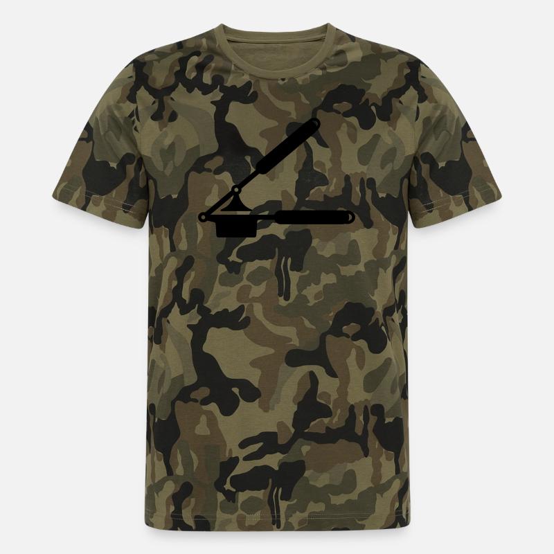 Knoblauch Presse oder Spätzle Presse - Männer Camo T-Shirt - Grün camouflage