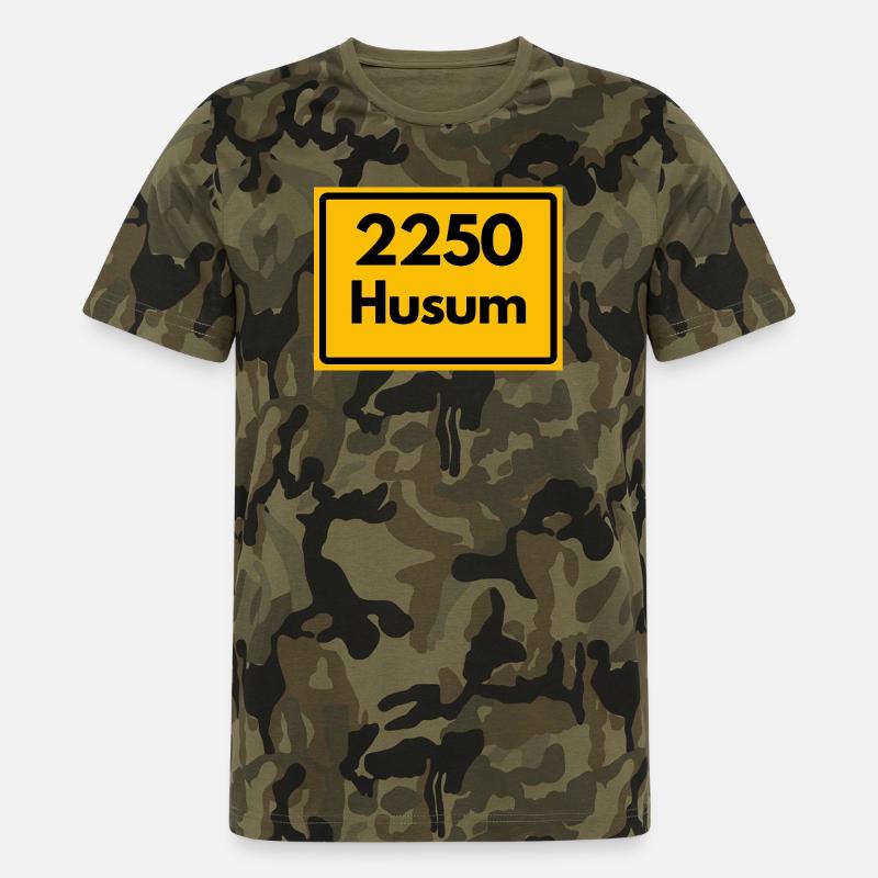 OLD POSTCODE POSTCODE RETRO 2250 HUSUM – NORDSEE - Men's Camo T-Shirt - camouflage