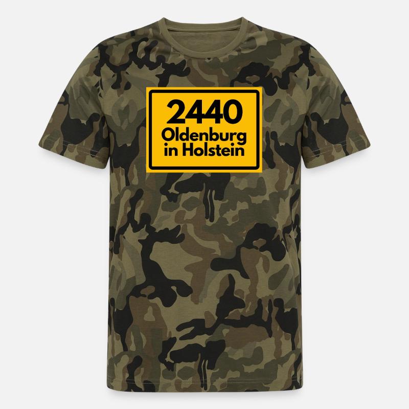 OLD POSTCODE POSTCODE 2440 OLDENBURG IN HOLSTEIN - Men's Camo T-Shirt - camouflage