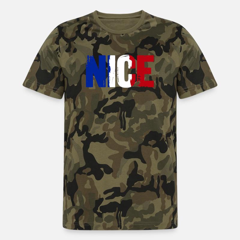 Nice Frankrig Nice - Camouflage-T-shirt til mænd - camouflage