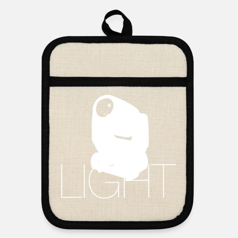 Light - Maniques avec dos en caoutchouc - lin/noir
