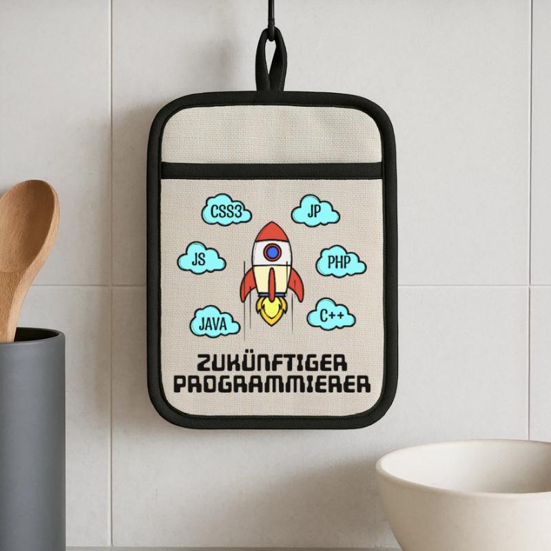 Css Code Developer C++ Java Php Programmer Pot holders with rubber back