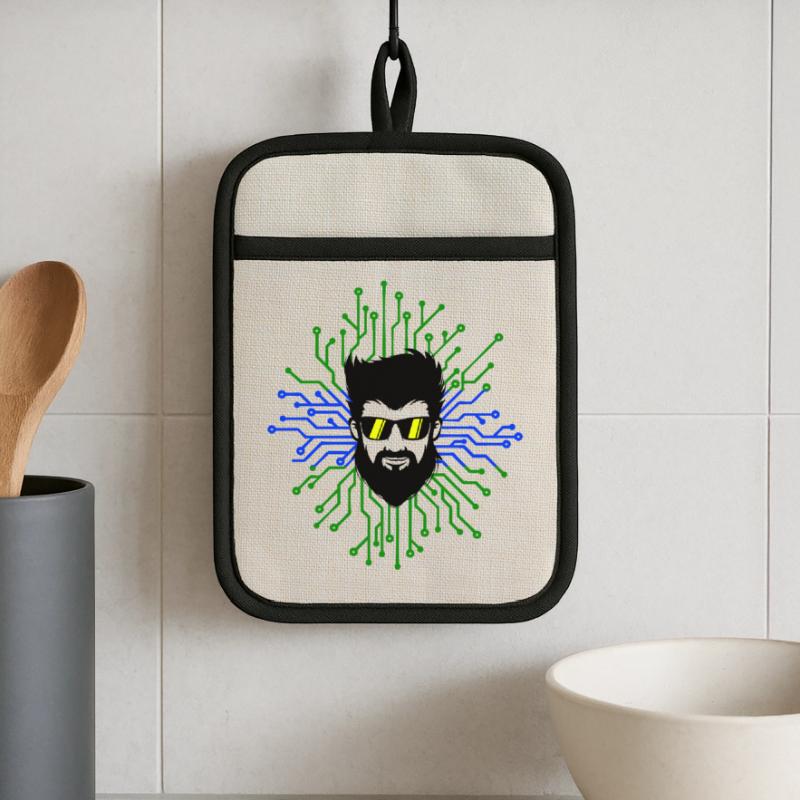 Nerd Developer Computer Code Informatik Debug Topflappen mit Gummirückseite