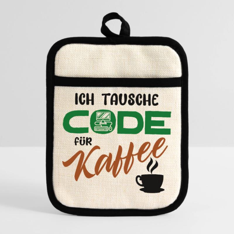 Programmer Software Developer Code Pot holders with rubber back