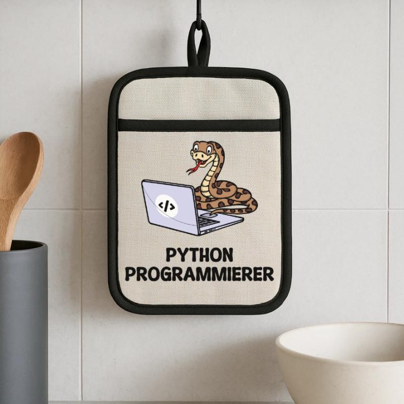 Programmer Computer Code Developer Statement Pot holders with rubber back