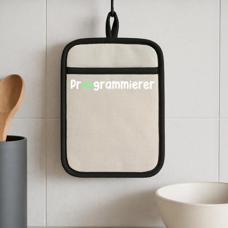 Programmer, Geek, Scripting, Code, Nerd Pot holders with rubber back