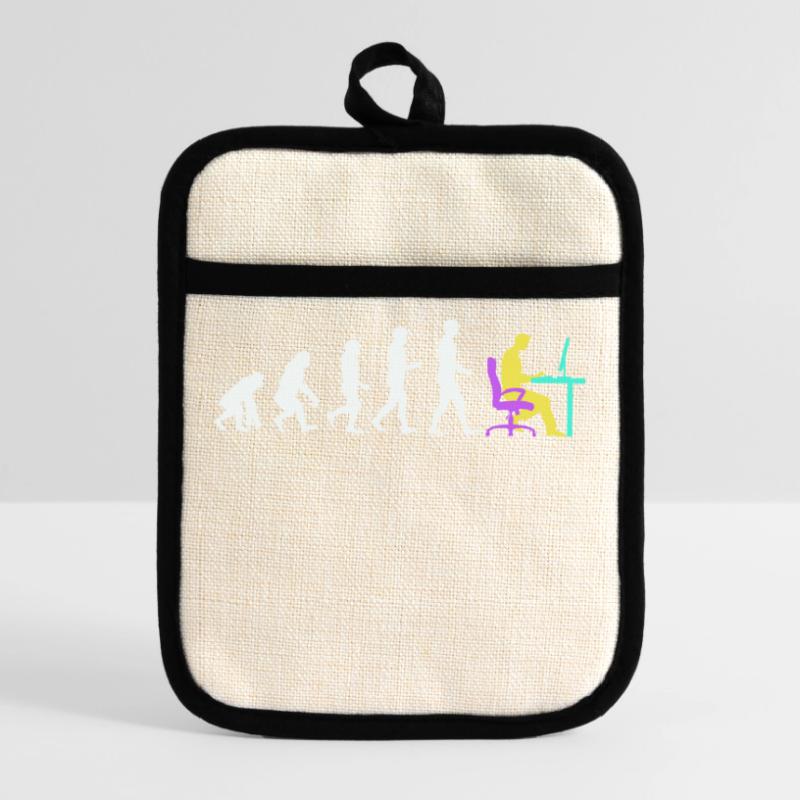 Developer Evolution Computergeek Open Source Pot holders with rubber back