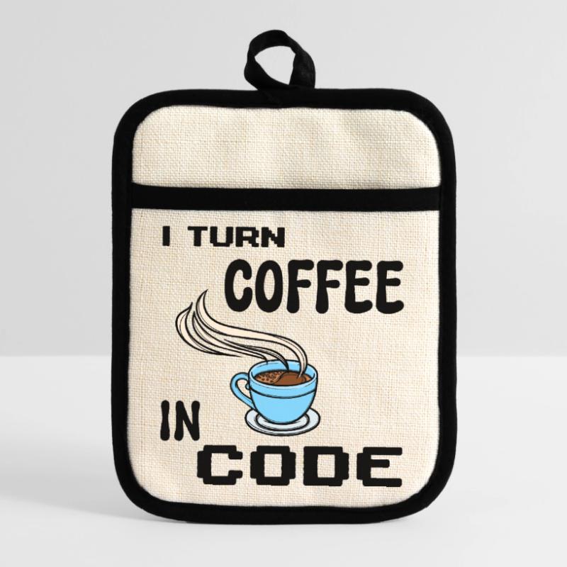 Code Programmierer Skripting Statement Developer Topflappen mit Gummirückseite