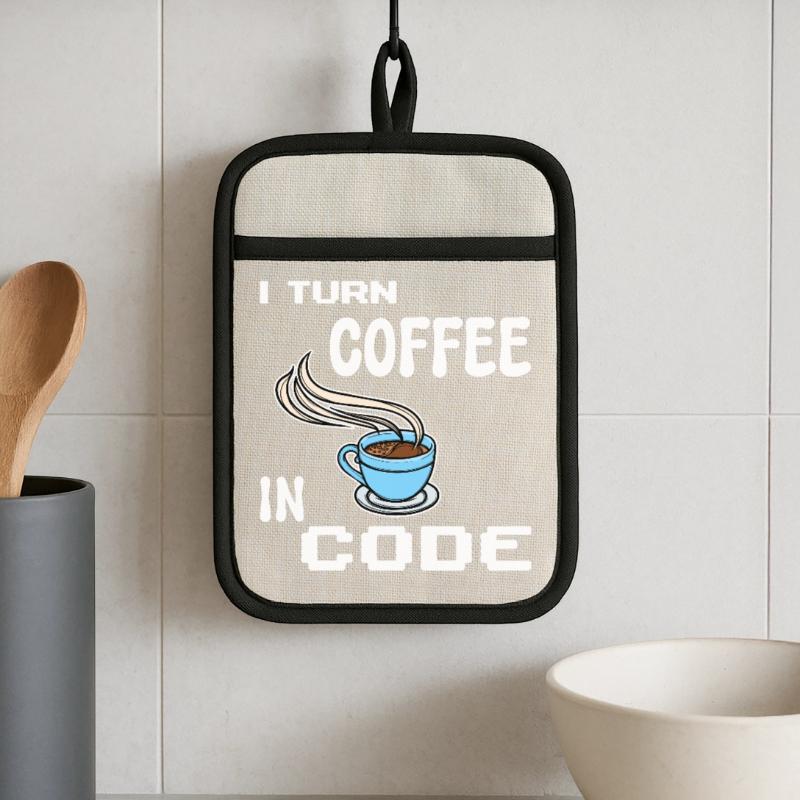 Developer Computergeek Statement Programmer Pot holders with rubber back
