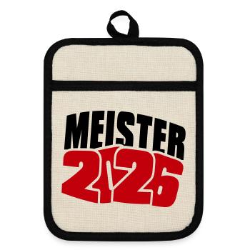Champion 2026 Championship - Pot holders with rubber back - linen/black  - Front