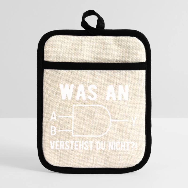 Computer Scientist Nerd Programmer Admin Ges Pot holders with rubber back