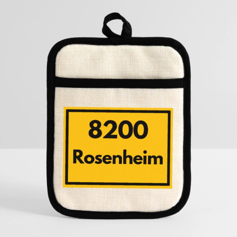 OLD POSTCODE POSTCODE RETRO 8200 ROSENHEIM Pot holders with rubber back
