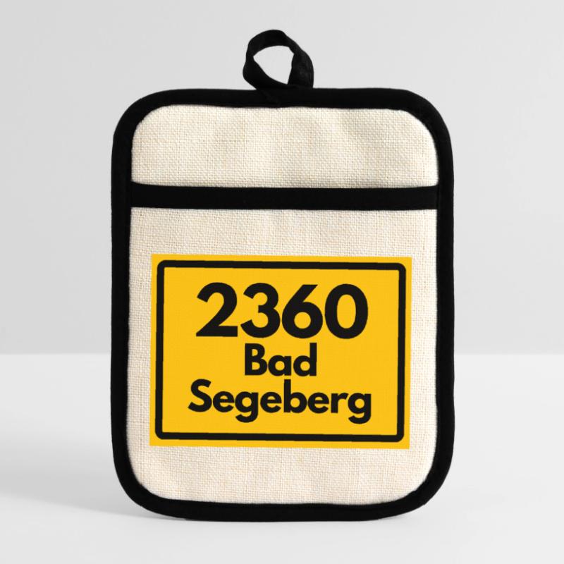 OLD POSTCODE POSTCODE RETRO 2360 BAD SEGEBERG Pot holders with rubber back