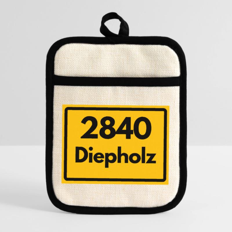 OLD POSTCODE POSTCODE RETRO 2840 DIEPHOLZ – HANSEB Pot holders with rubber back