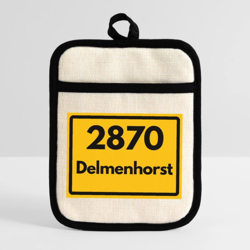 OLD POSTCODE POSTCODE RETRO 2870 DELMENHORST Pot holders with rubber back