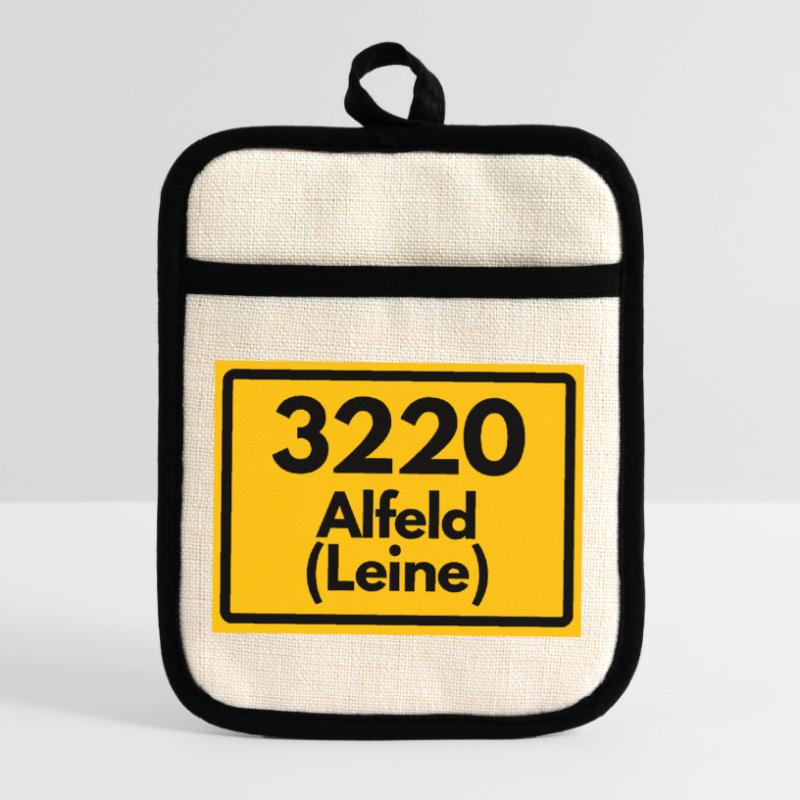 OLD POSTCODE POSTCODE RETRO 3220 ALFELD LEINE Pot holders with rubber back