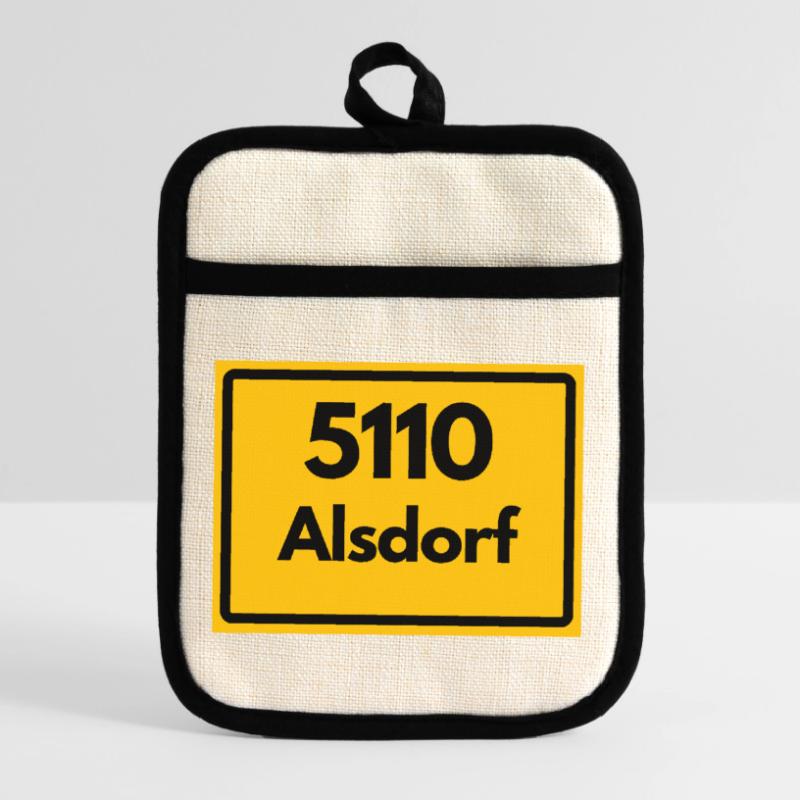 OLD POSTCODE POSTCODE RETRO 5110 ALSDORF Pot holders with rubber back