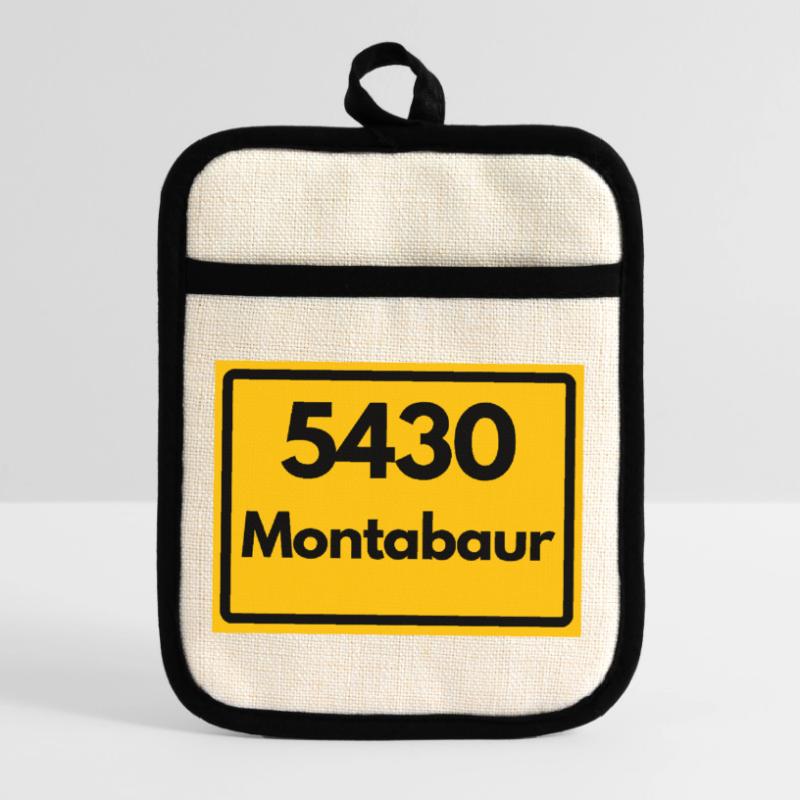 OLD POSTCODE POSTCODE RETRO 5430 MONTABAUR Pot holders with rubber back