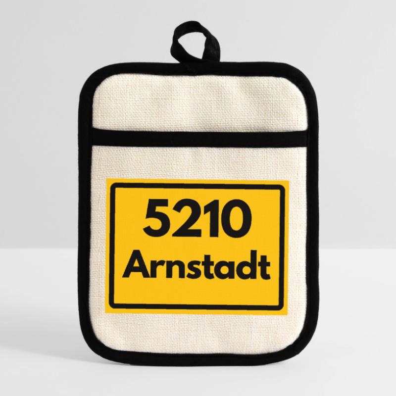 OLD POSTCODE POSTCODE 5210 Arnstadt Bachstadt Pot holders with rubber back