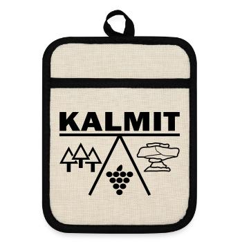 Kalmit Palatine - Pot holders with rubber back - linen/black  - Front