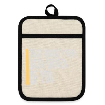 That Wasn't Very Data-Driven Of You Funny Nerd - Pot holders with rubber back - linen/black  - Front