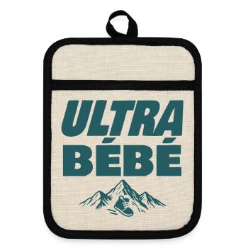Ultra Baby Trail - Topflappen mit Gummirückseite - Leinen/Schwarz  - Vorne