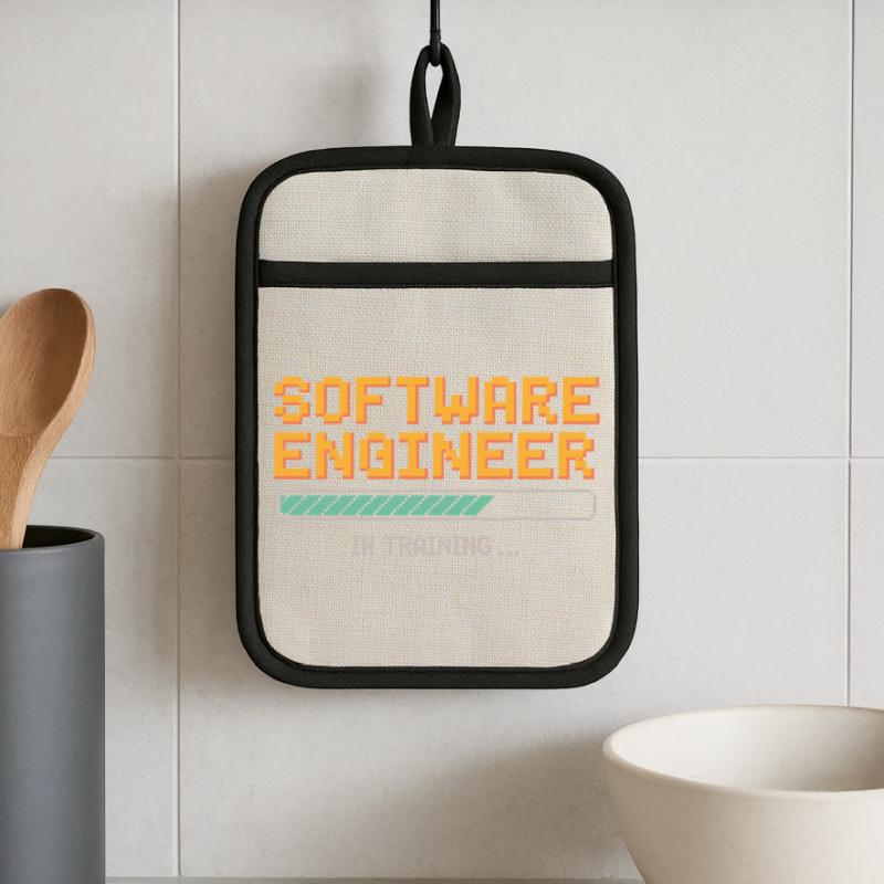 Software Developer in Training Debugging Humor Pot holders with rubber back