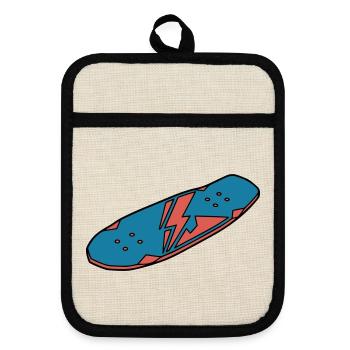 Skateboard Deck Urban Street - Maniques avec dos en caoutchouc - lin/noir  - Devant