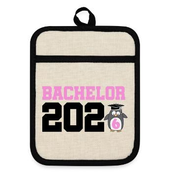 Bachelor 2026 Graduation Graduation - Pot holders with rubber back - linen/black  - Front