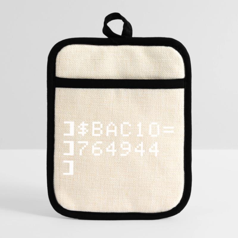 Bacio BAC10 8-bits Esadecimal Code Nerd Pixel Art Maniques avec dos en caoutchouc