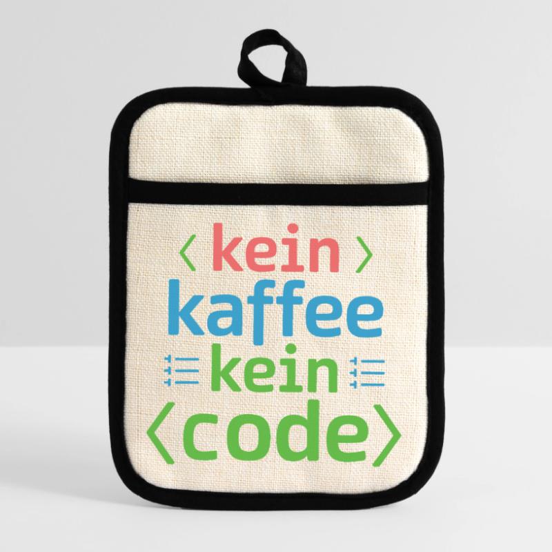 No Coffee No Code Programmer Computer Scientist Pot holders with rubber back