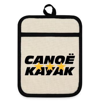 Canoë Kayak - Maniques avec dos en caoutchouc - lin/noir  - Devant