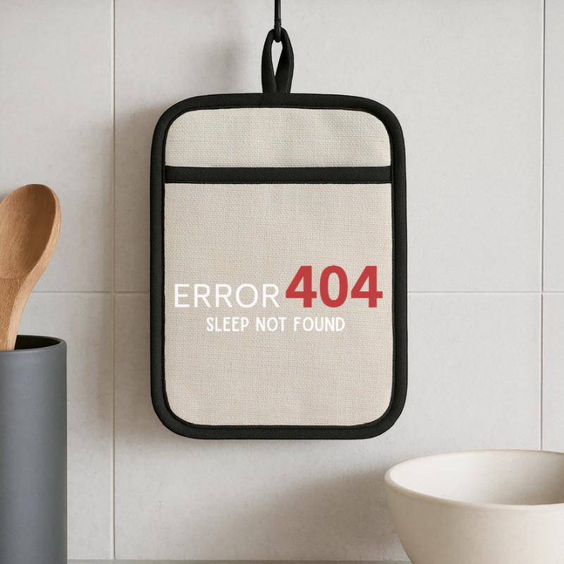 Error 404 Sleep Not Found – Pattern for Developers Pot holders with rubber back