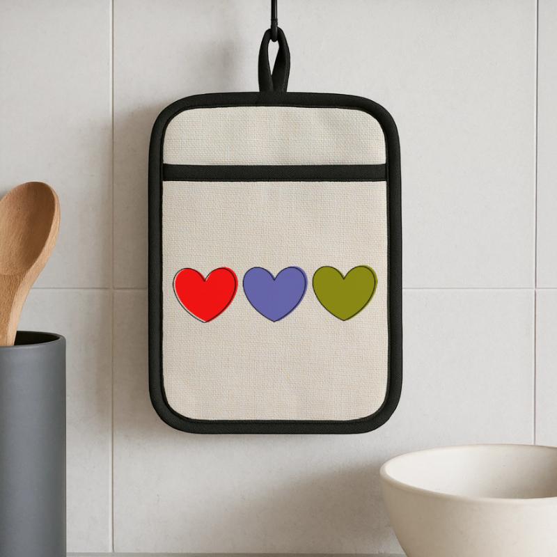 Muttertags Geschenk Mutter Muttertag Geschenkidee  Topflappen mit Gummirückseite